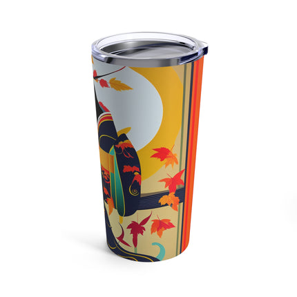 Black Cat in Kimono Tumbler 20oz