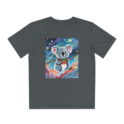 Cute Koala Youth Competitor Tee – Dreamy Skies & Whimsical Wonder