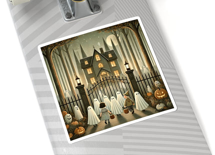 Ghostly Welcome – A Halloween Night Kiss-Cut Stickers (4 Sizes)