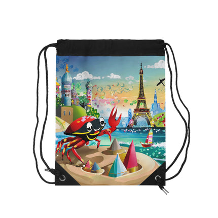 Crab Architect Drawstring Bag
