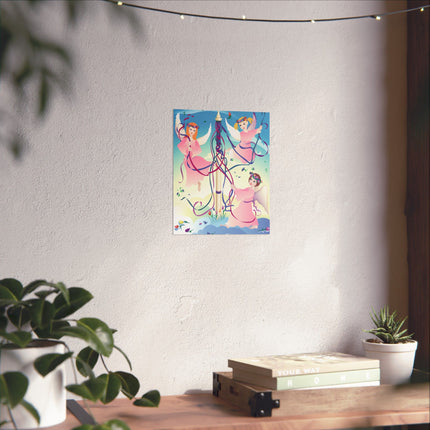 Angelic Revelry Premium Matte Vertical Posters