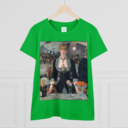 A Bar at the Folies-Bergère by Edouard Manet Women's Midweight Cotton Tee