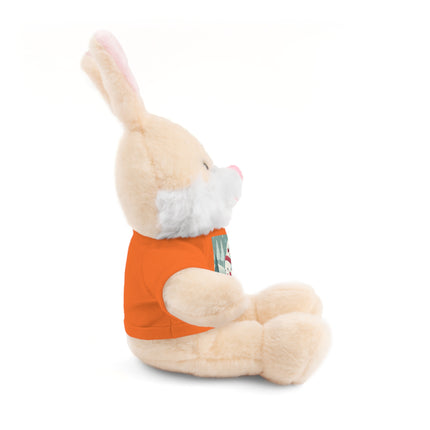 Candy Cane Timekeeper Bunny Stuffed Animals with Tee