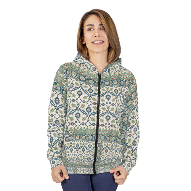 Arabesques by Émile Prisse d'Avennes Zip Hoodie (AOP)