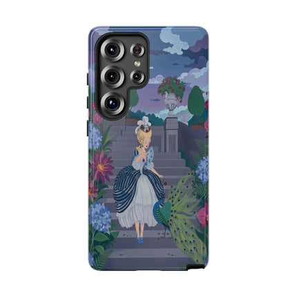 🦚🌸 The Peacock Garden Terrace Phone Case – Art Deco Floral Elegance