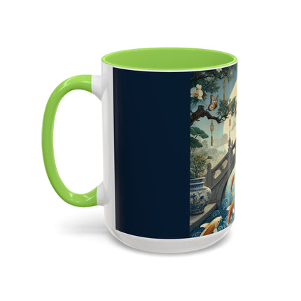 Moonlit Bridge Gentleman Colorful Mug – Imperial Serenity & Moonlit Harmony