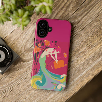 Mermaid Dive Phone Case – Vibrant Waves & Playful Elegance