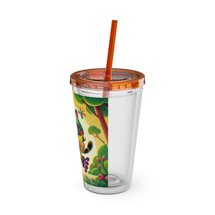 Firefly Dance on Wheels Sunsplash Tumbler with Straw, 16oz
