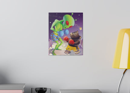 Cosmic Clash Matte Canvas, Stretched, 0.75"