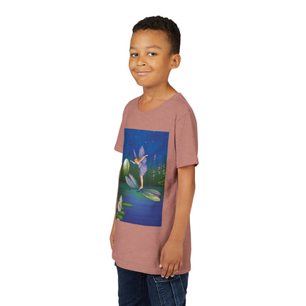 Fairy on a Dragonfly by Ida Rentoul Outhwaite Youth Short Sleeve Tee