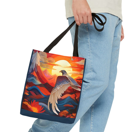 Falcon's Sunset Masterpiece Tote Bag (AOP)