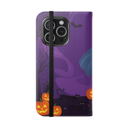 🎭🌹 The Harlequin Rose Masquerade Flip Case – Theatrical Halloween Romance