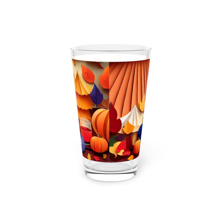 British Shorthair at an Autumn Market Glass, 16oz