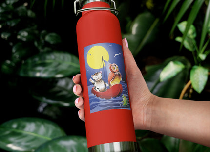 Embarking on a Moonlit Journey Copper Vacuum Insulated Bottle, 22oz