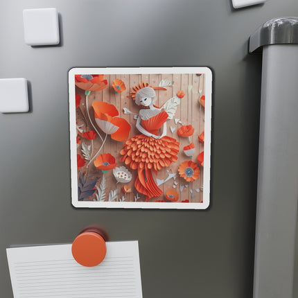 Poppy Fairy Die-Cut Magnets (4 Sizes)