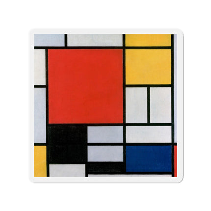 Composition with Red, Yellow, Blue, and Black by Piet Mondrian Die-Cut Magnets (5 Sizes)