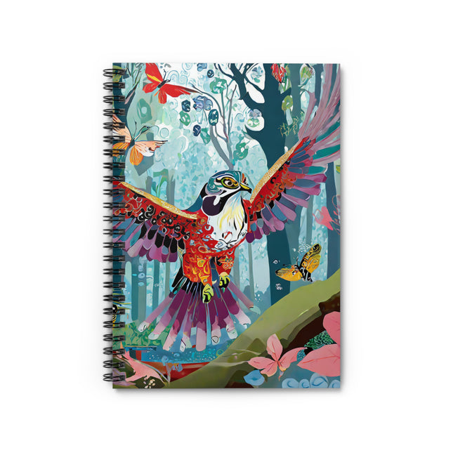 A Colorful Raptor Spiral Notebook - Ruled Line