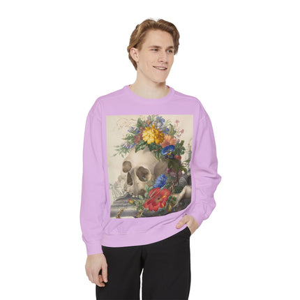 Vanitas Still Life by Herman Henstenburgh Garment-Dyed Sweatshirt