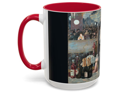 A Bar at the Folies-Bergère by Edouard Manet Colorful Mugs (11oz, 15oz)