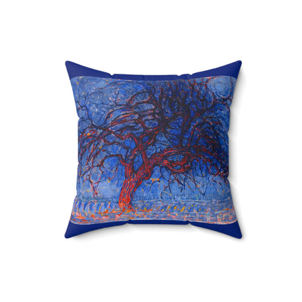Piet Mondrian's Avond by The Red Tree Spun Polyester Square Pillow