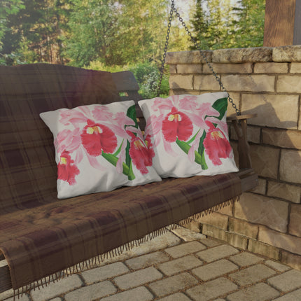 Cattleya Gigas by Jean Jules Linden Outdoor Pillows