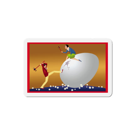 Crack-Up Comedy: The Great Egg Duel Die-Cut Magnets (5 Sizes)