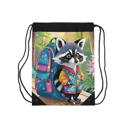 Baby Racoon Drawstring Bag