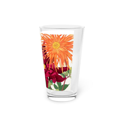 Dahlia Flower by Tanigami Kônan Glass, 16oz