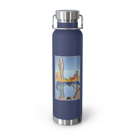 Le long du Missouri (Indian couple on the Missouri River) by George Barbier Copper Vacuum Insulated Bottle, 22oz