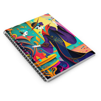 Phantoms of Elegance Spiral Notebook - Ruled Line