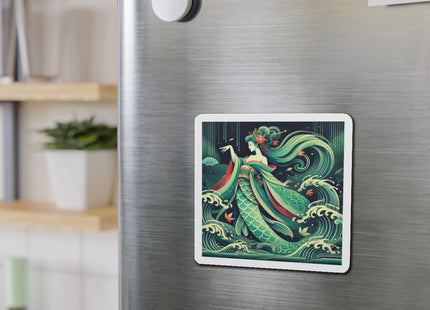 Mermaid Queen Rising from the Deep Die-Cut Magnets (5 Sizes)
