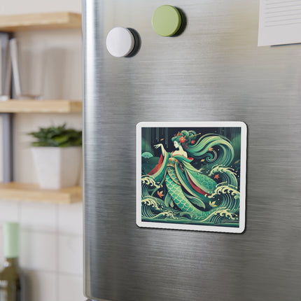 Mermaid Queen Rising from the Deep Die-Cut Magnets (5 Sizes)