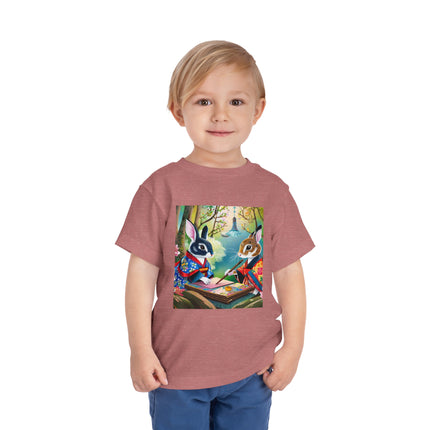 Fairy Animals Writing Wishes Toddler Short Sleeve Tee