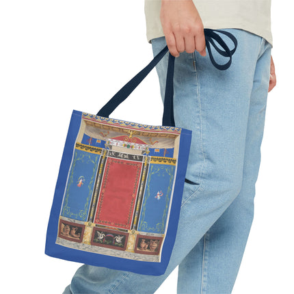 Trompe L’Oeil Designer Tote Bag – Columns, Swans and Vases (AOP)