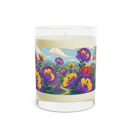 ⚓🎭 The Nautical Flower Garden Dancer Scented Candle – Art Deco Floral Whimsy