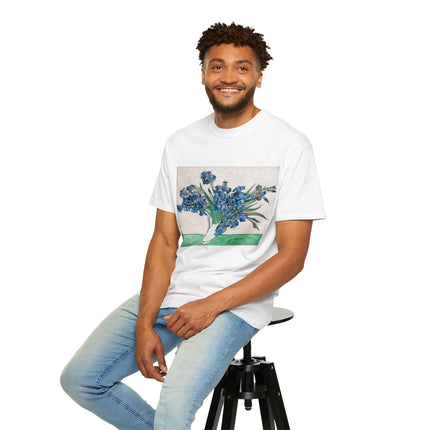 Irises by Vincent Van Gogh Unisex Garment-Dyed T-shirt