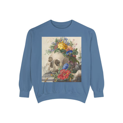 Vanitas Still Life by Herman Henstenburgh Garment-Dyed Sweatshirt