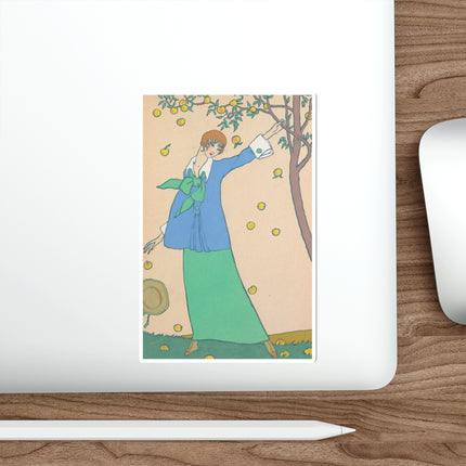Le Verger by Georges Lepape Die-Cut Stickers (5 Sizes)
