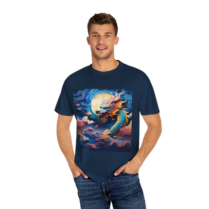 A Dragon's Ascent Unisex Garment-Dyed T-shirt