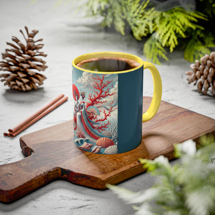 Ladies by the Quiet Sea Colorful Mugs (11oz, 15oz)