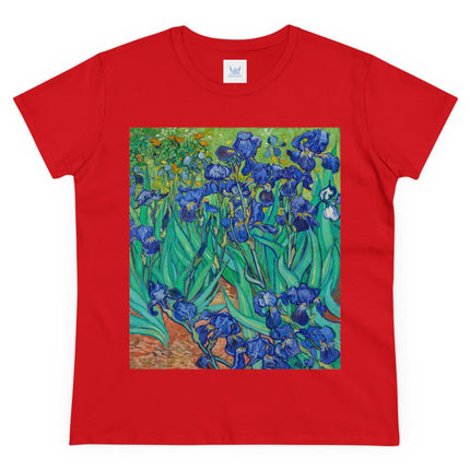 Irises by Van Gogh Women's Midweight Cotton Tee