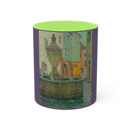 La Fontaine, Saint-Paul De Vence by Henri Le Sidaner Colorful Mug