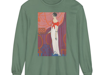 L’Entracte by Georges Lepape Garment-dyed Long Sleeve T-Shirt