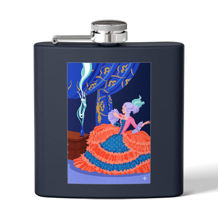 Rococo Stage Siren Flask – Theatrical Grace & Elegant Drama