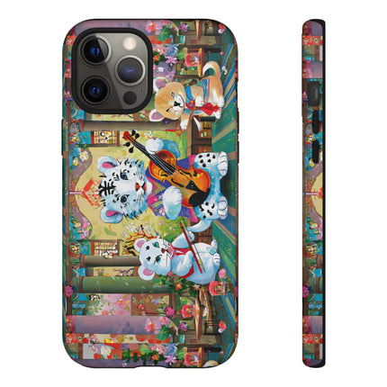 Melodies of the Snow Lion Cub Phone Cases
