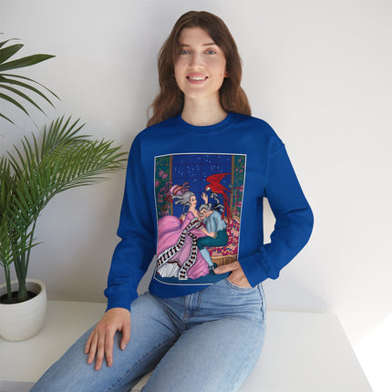 The Jealous Parrot by George Barbier Heavy Blend™ Crewneck Sweatshirt