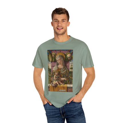 Madonna and Child by Carlo Crivelli Unisex Garment-Dyed T-shirt
