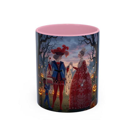 ♥️🎃 The Queen Of Hearts Halloween Masquerade Colorful Mug – Royal Halloween Fantasy