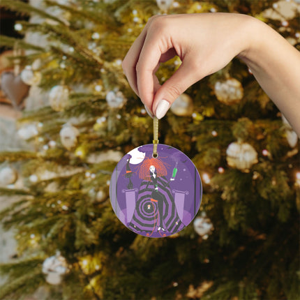Mystic Elegance Glass Ornament