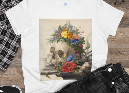 Vanitas Still Life by Herman Henstenburgh Women's Midweight Cotton Tee